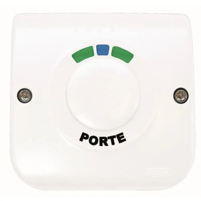 BOUTON POUSSOIR BLANC 90 X 90 LUMINEUX.