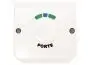 BOUTON POUSSOIR BLANC 90 X 90 LUMINEUX.